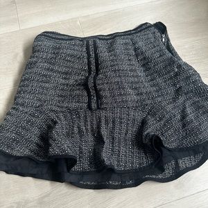 Madewell size 4 Ruffled Tweed Mini Skirt